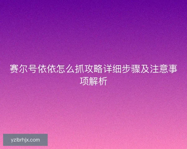 赛尔号依依怎么抓攻略详细步骤及注意事项解析