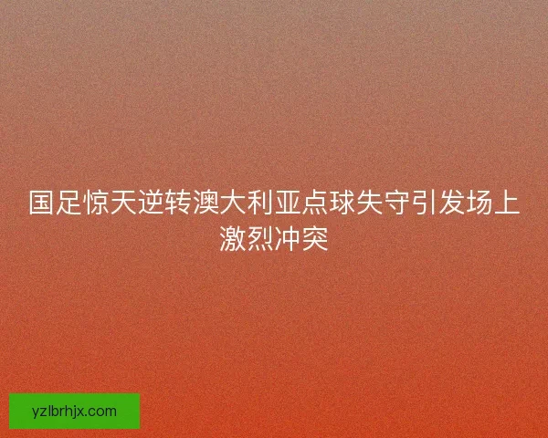 国足惊天逆转澳大利亚点球失守引发场上激烈冲突 国足惊天逆转澳大利亚点球失守引发场上激烈冲突